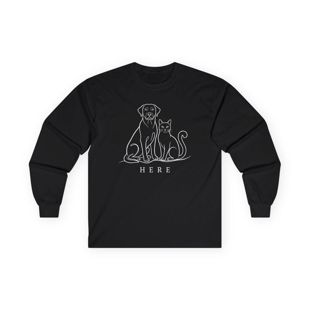Pet Lover Long Sleeve Shirt – Here, Always | Paw Signals