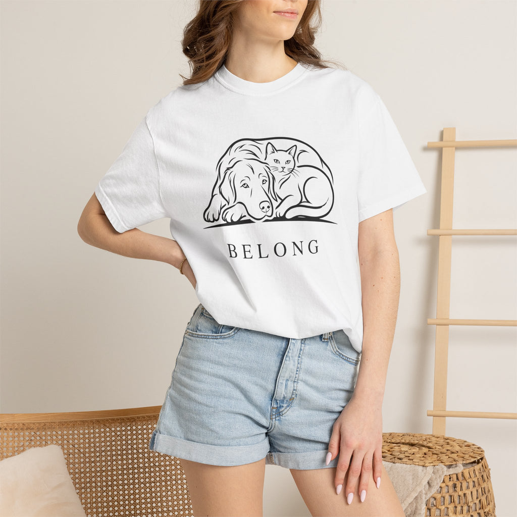 Belong Dog & Cat Tee — Pet Rescue Comfort T-Shirt
