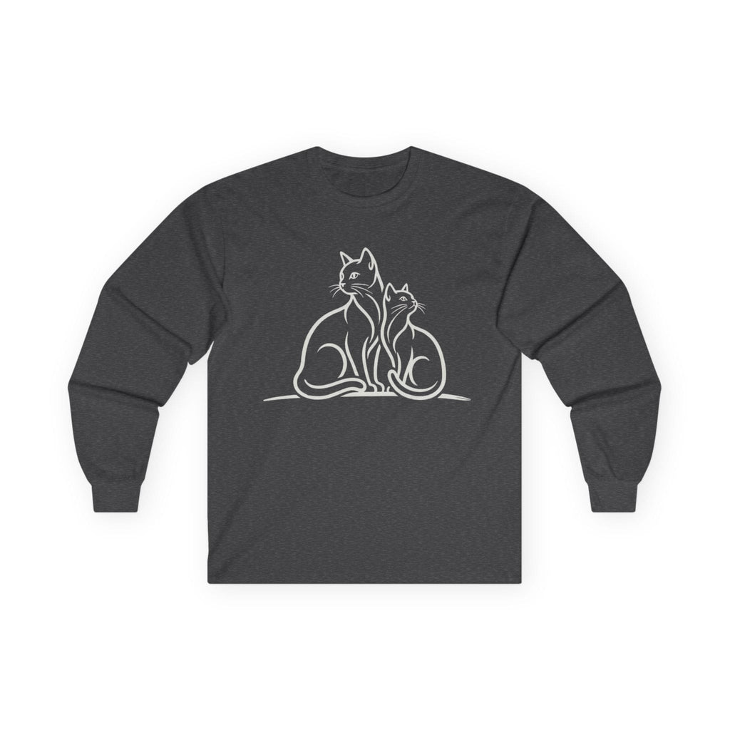 Cat Lover Long Sleeve Shirt – Two Cats | Paw Signals