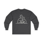 Cat Lover Long Sleeve Shirt – Two Cats | Paw Signals
