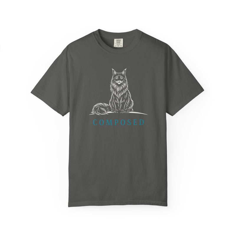 Maine Coon T-Shirt – Composed & Calm | Paw Signals