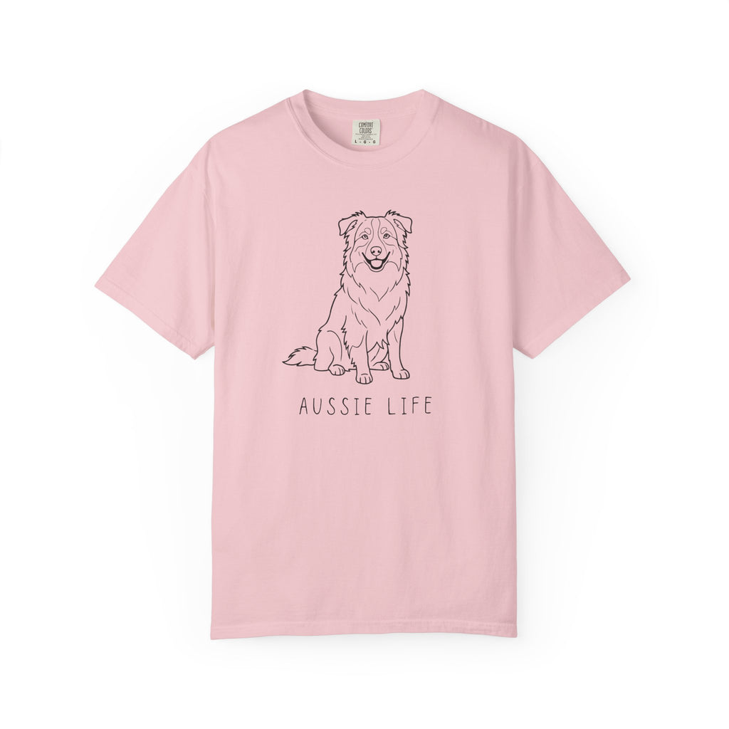 AUSSIE LIFE — Minimalist Australian Shepherd Line Art Tee