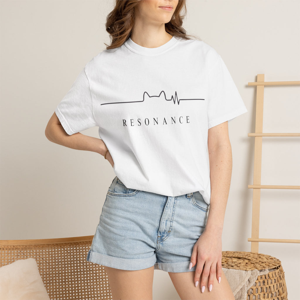 Resonance — Minimal Cat Ear Heartbeat Graphic Tee