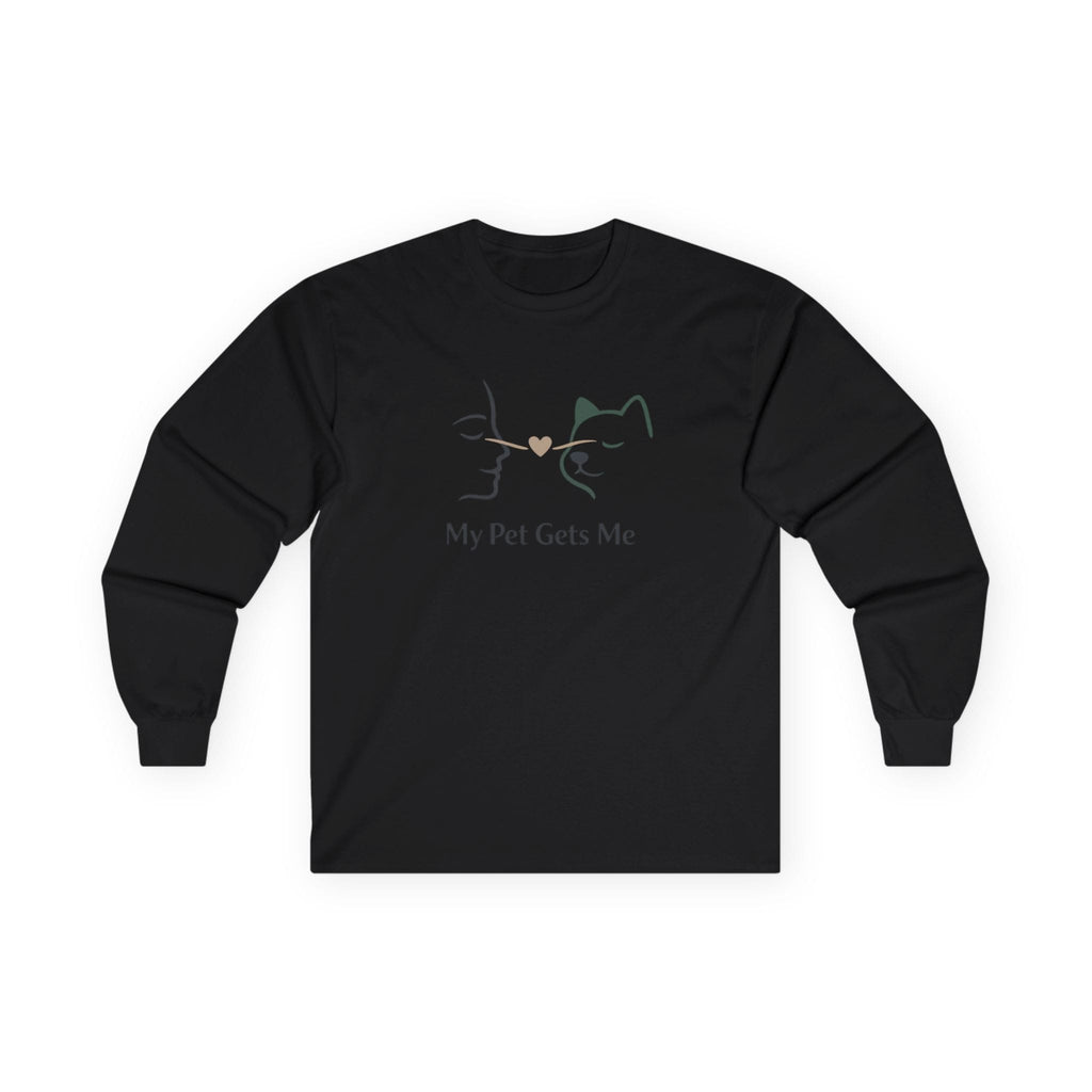 My Pet Gets Me Long Sleeve – No Words | Paw Signals