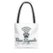 Paw Signals Tote Bag — Paw Print WiFi Logo 'Paw Signals EST. 2026'