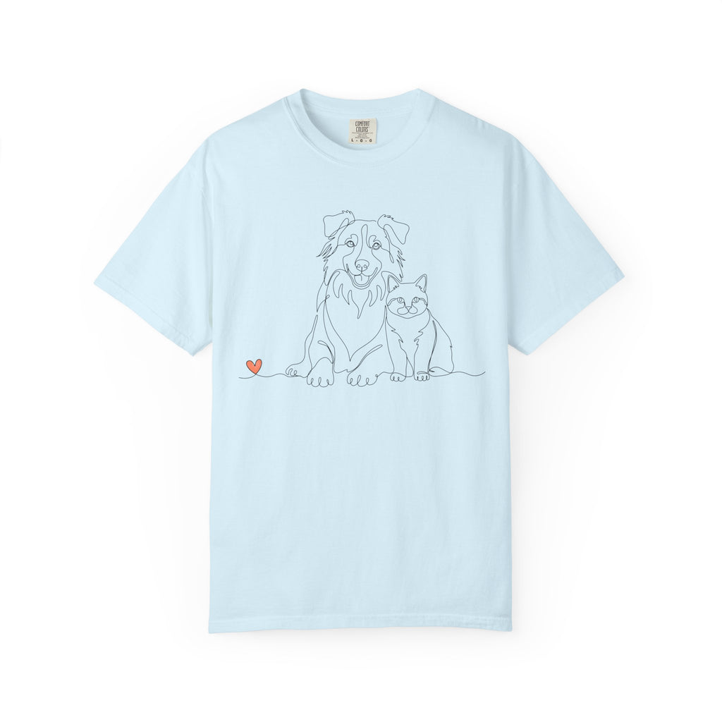 BETTER TOGETHER - Dog & Cat Line Art Tee