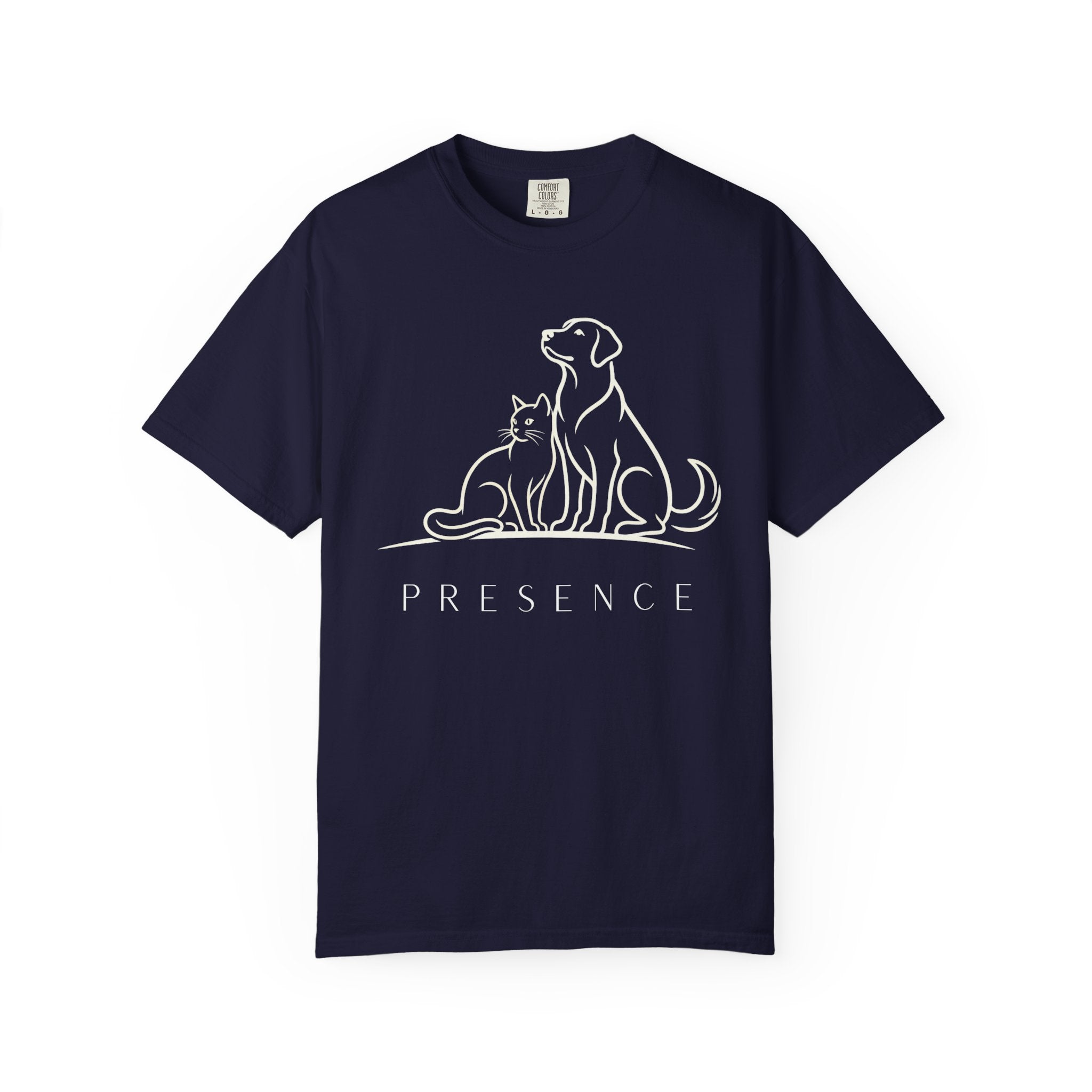 PRESENCE - Dog & Cat Line Art Tee