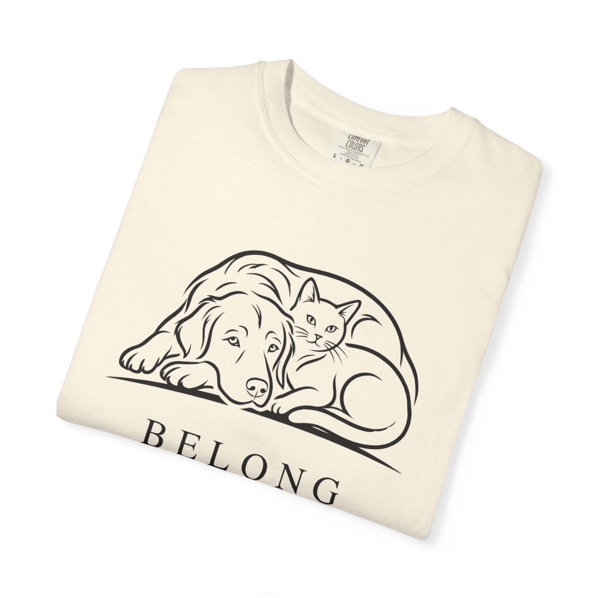 Belong Dog & Cat Tee — Pet Rescue Comfort T-Shirt