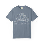 Beginnings — Three Cats Line Art Tee