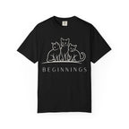 Beginnings — Three Cats Line Art Tee