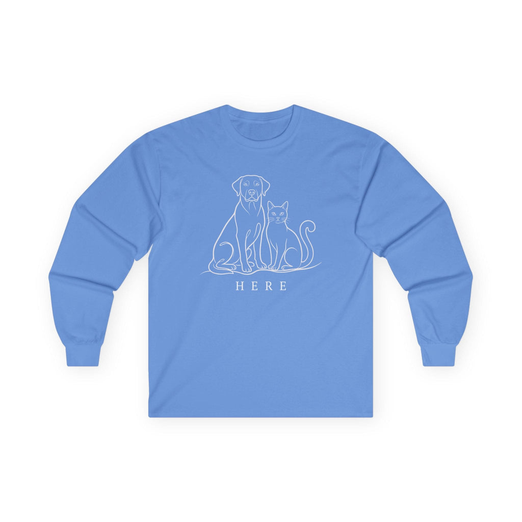 Pet Lover Long Sleeve Shirt – Here, Always | Paw Signals