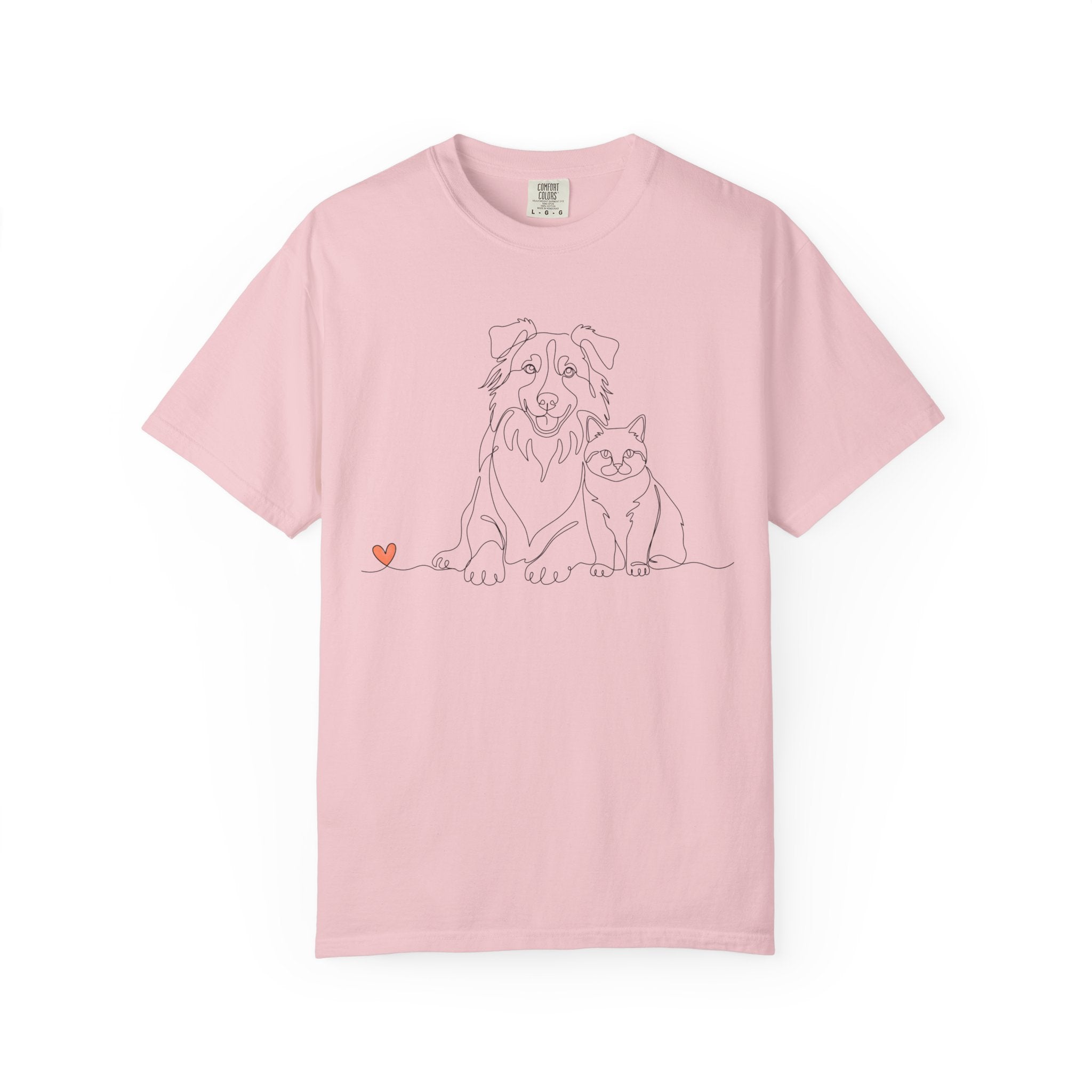 BETTER TOGETHER - Dog & Cat Line Art Tee