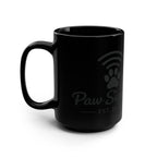 Pet Lover Mug – 15oz Black Ceramic Cup | Paw Signals