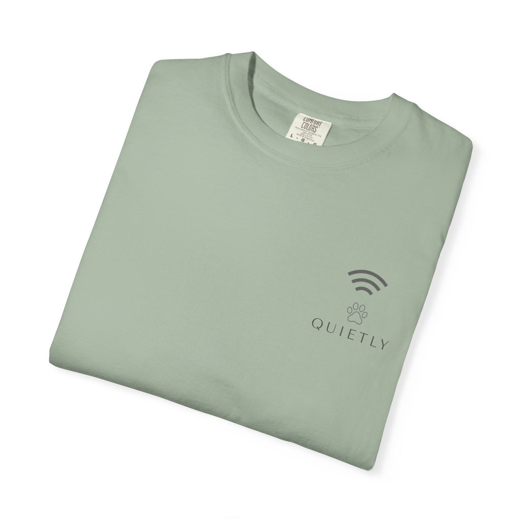 Quietly - No noise. No explanation needed.