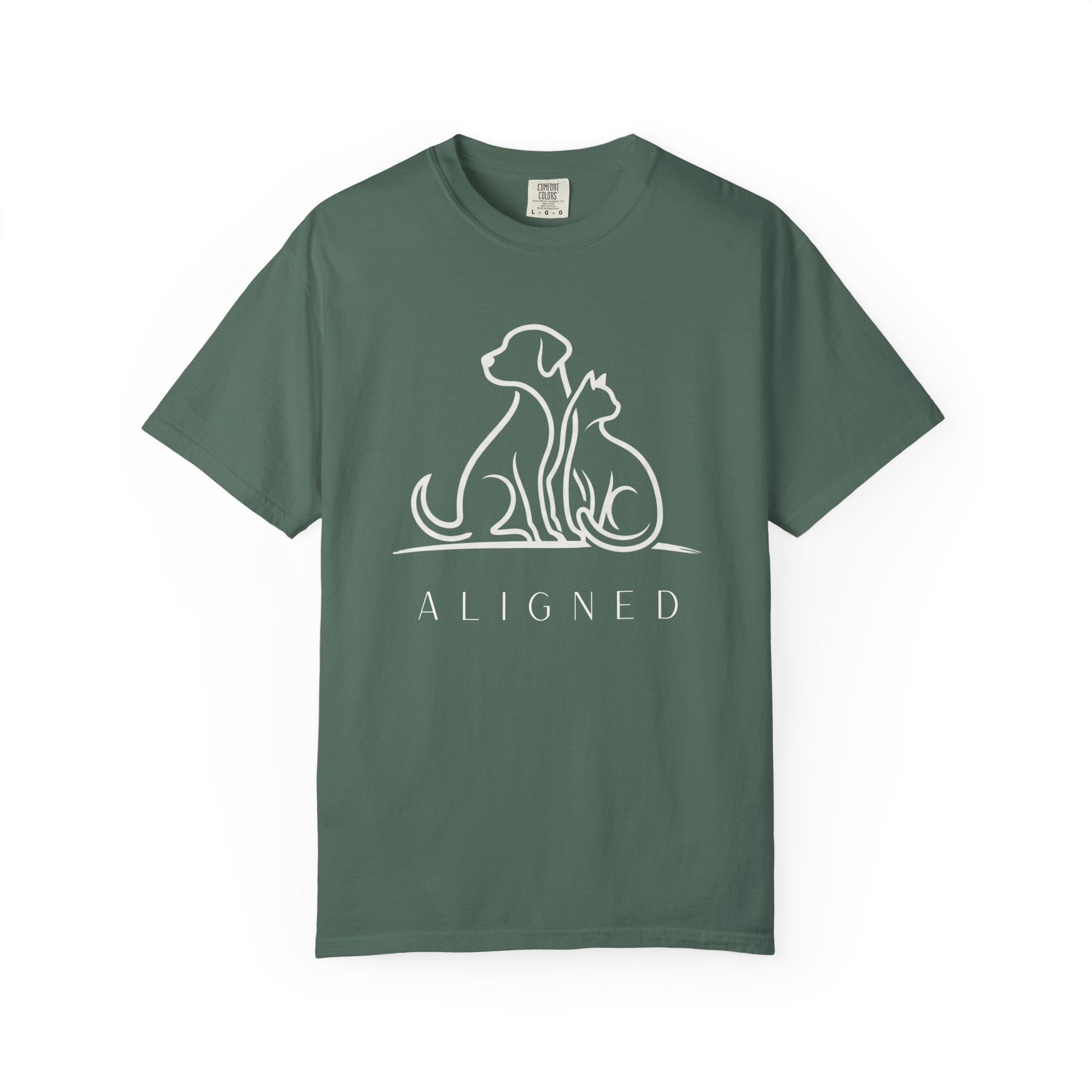 ALIGNED - Dog & Cat Line Art Tee