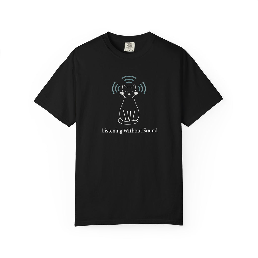 Pet Lover T-Shirt – Listening, No Sound | Paw Signals