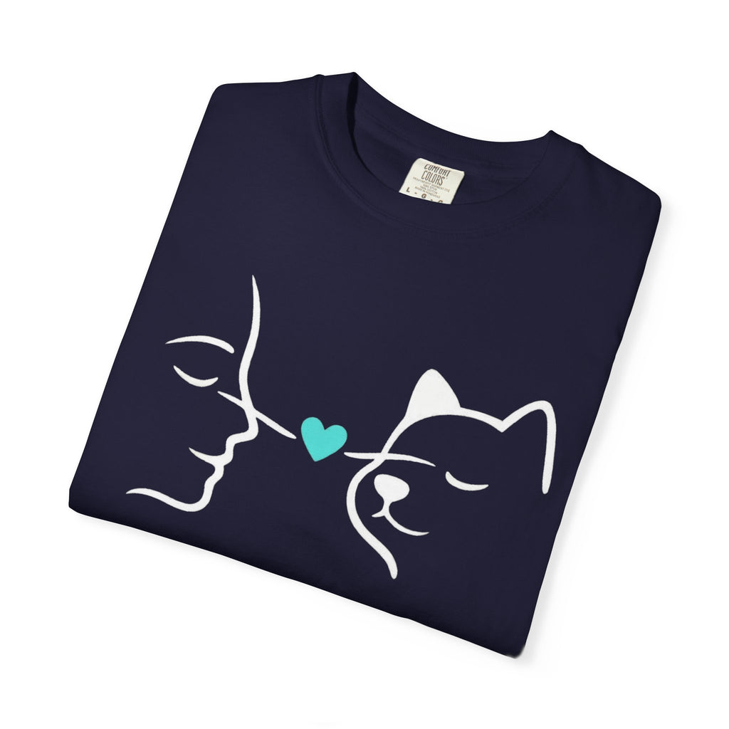 Cat Lover T-Shirt – Connected by One Line | Paw Signals