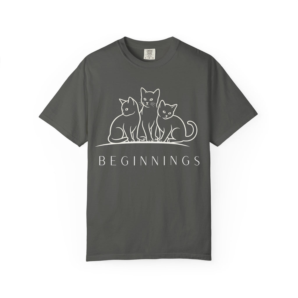 Beginnings — Three Cats Line Art Tee