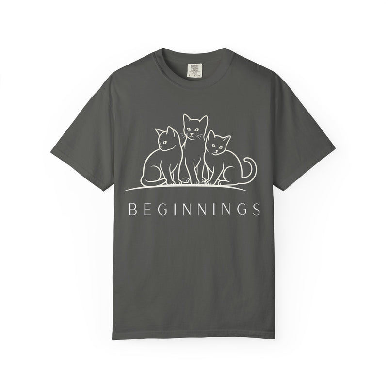 Beginnings — Three Cats Line Art Tee