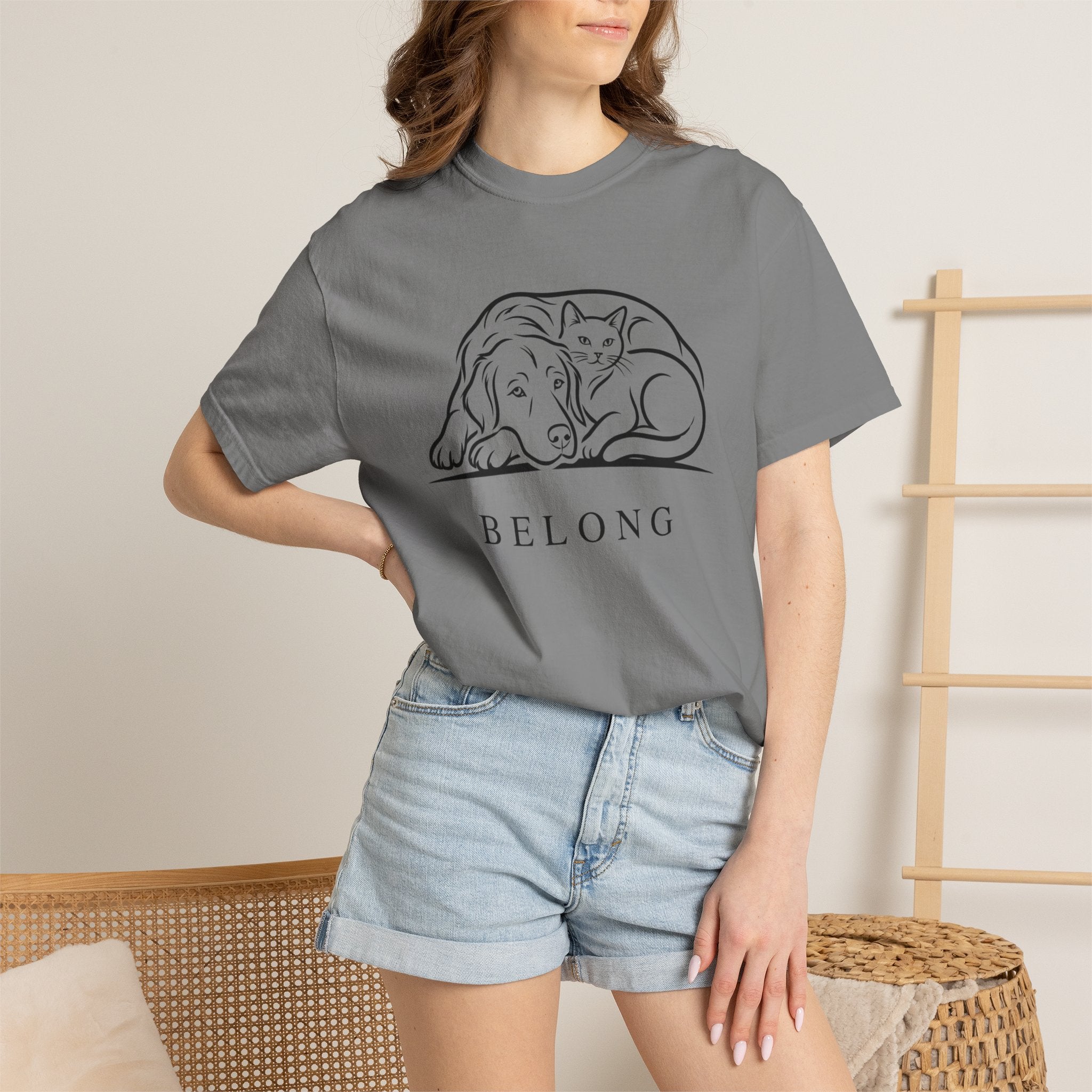 Belong Dog & Cat Tee — Pet Rescue Comfort T-Shirt