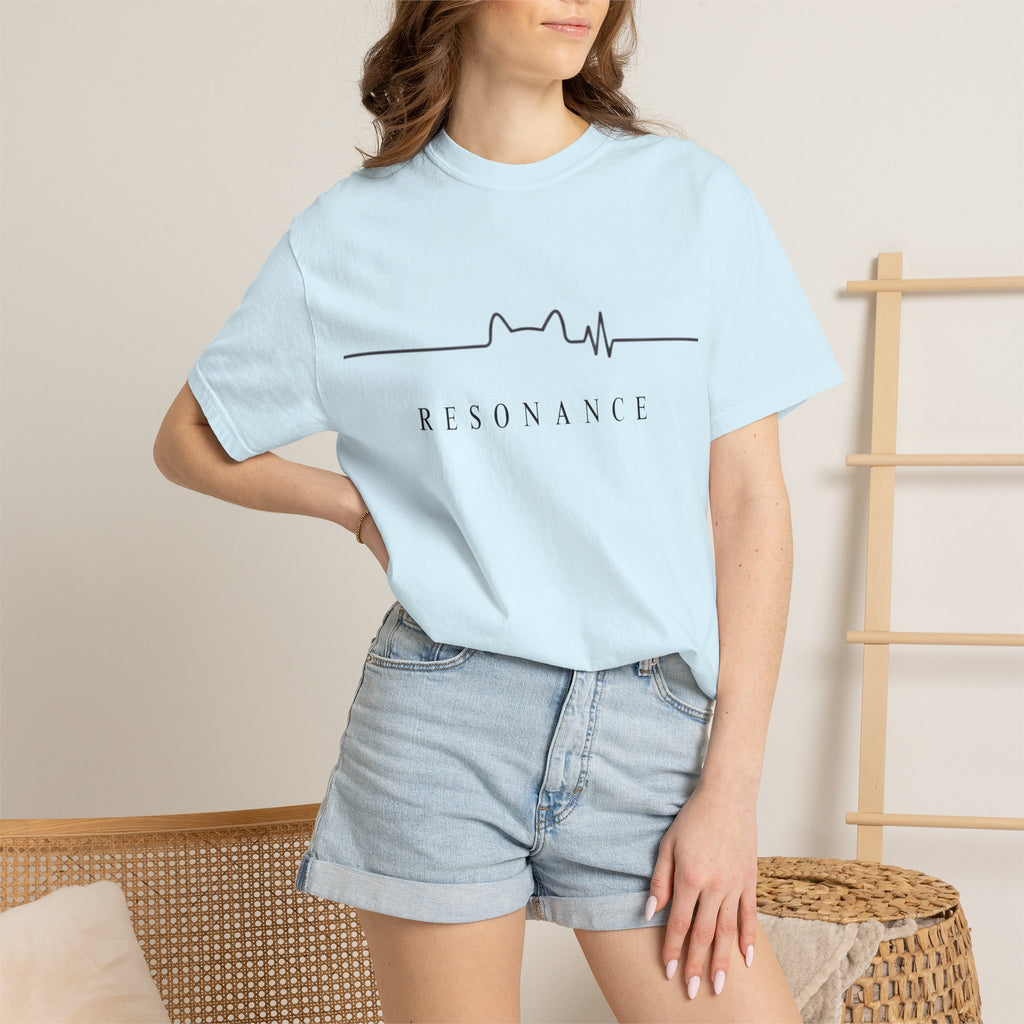 Resonance — Minimal Cat Ear Heartbeat Graphic Tee