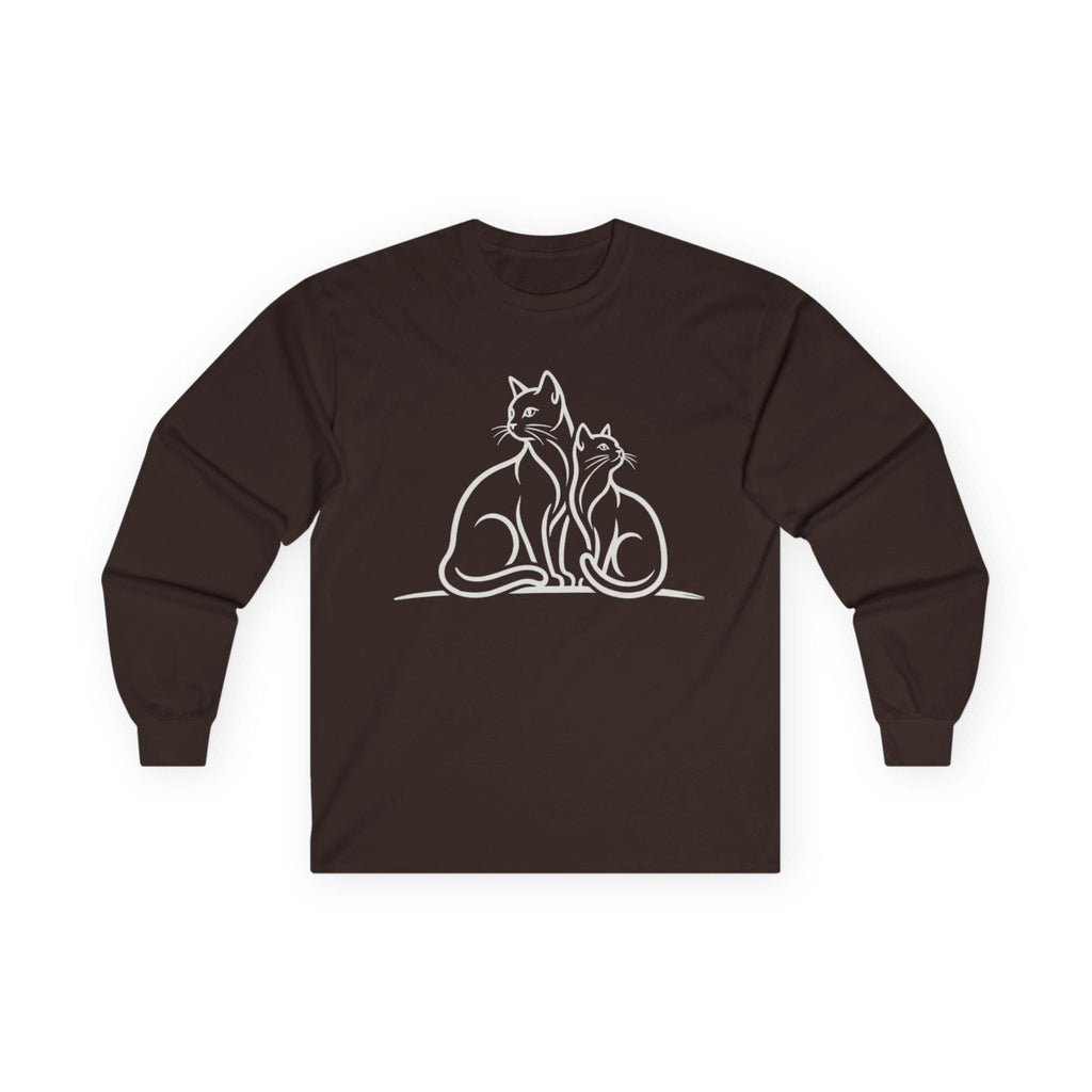 Cat Lover Long Sleeve Shirt – Two Cats | Paw Signals
