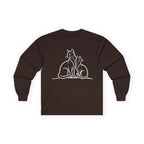 Cat Lover Long Sleeve Shirt – Two Cats | Paw Signals