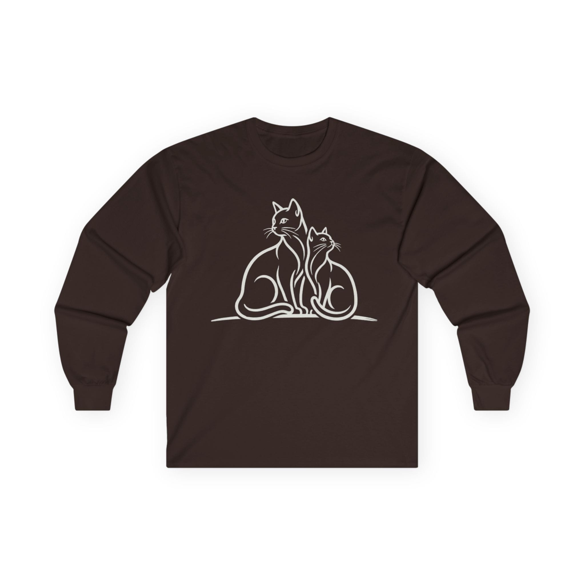 Cat Lover Long Sleeve Shirt – Two Cats | Paw Signals