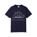 Beginnings — Three Cats Line Art Tee