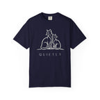 QUIETLY - Two Cats Line Art Tee