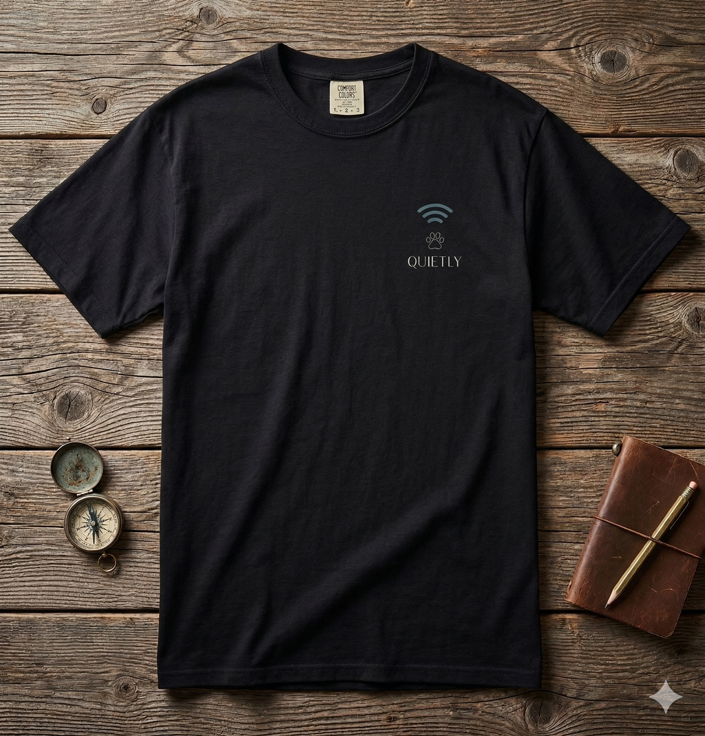 Pet Lover T-Shirt – Quietly, Calm Bond | Paw Signals
