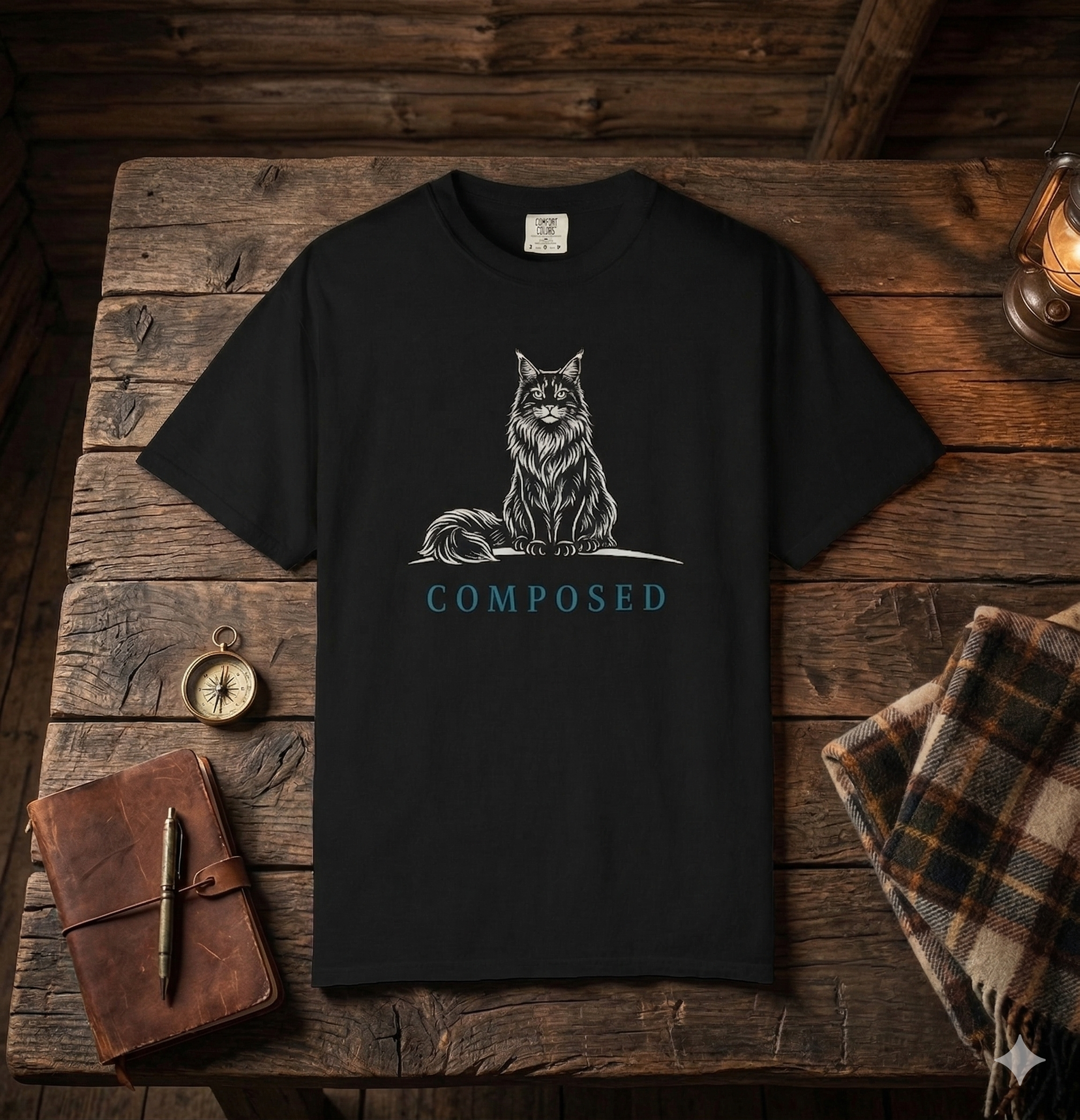 Composed - Maine Coon Cat Tee