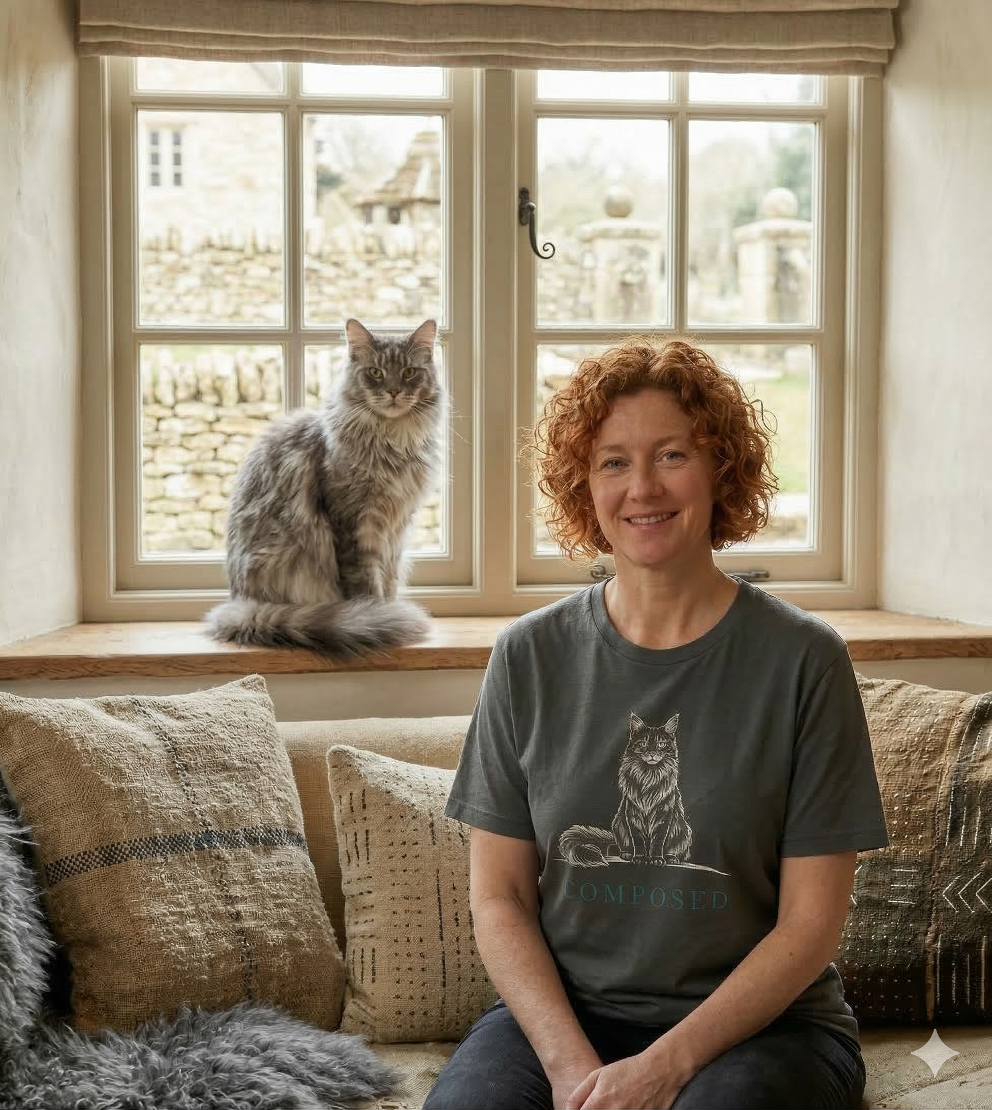 Composed - Maine Coon Cat Tee