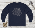 Maine Coon Long Sleeve Shirt – Peace | Paw Signals