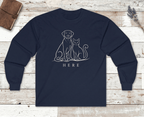 Pet Lover Long Sleeve Shirt – Here, Always | Paw Signals