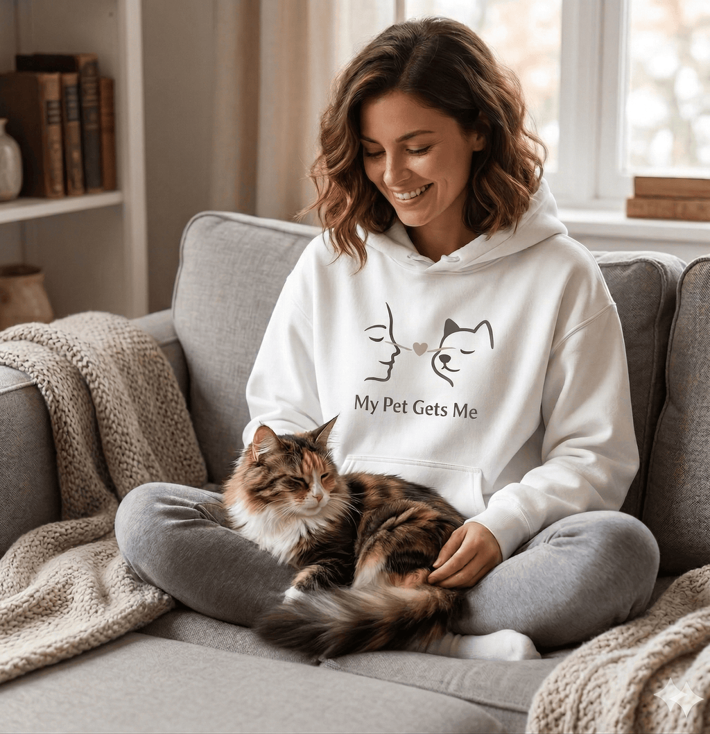 My Pet Gets Me Hoodie – Understood Bond | Paw Signals