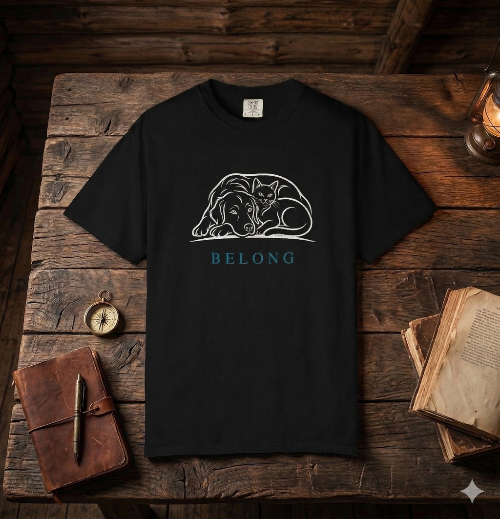 Pet Lover T-Shirt – You Already Belong | Paw Signals
