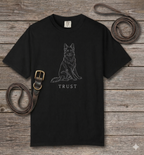 Dog Lover T-Shirt – Trust Speaks First | Paw Signals