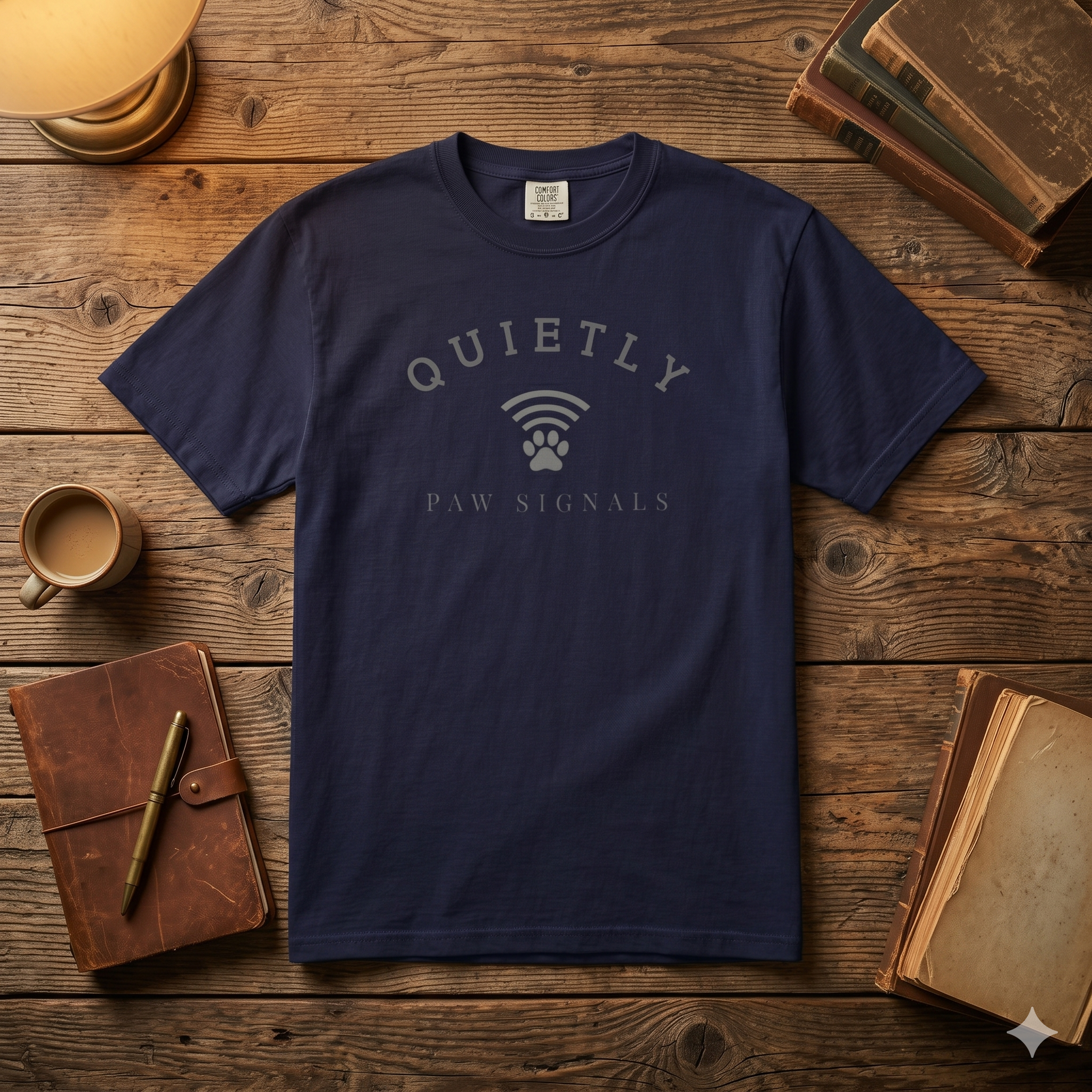 Pet Lover T-Shirt – Quietly, Just Vibes | Paw Signals