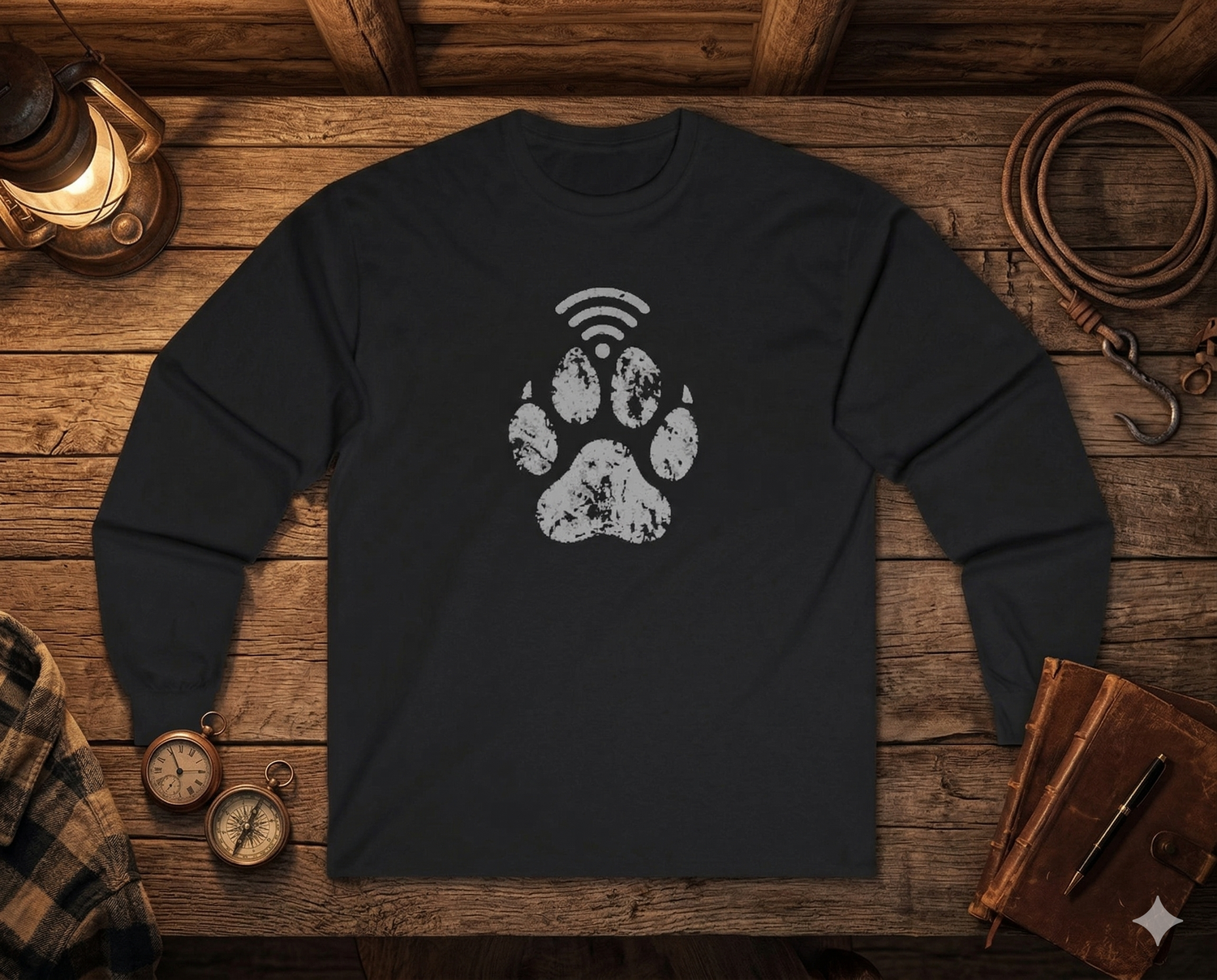 Paw Signal Print - Long Sleeve Tee