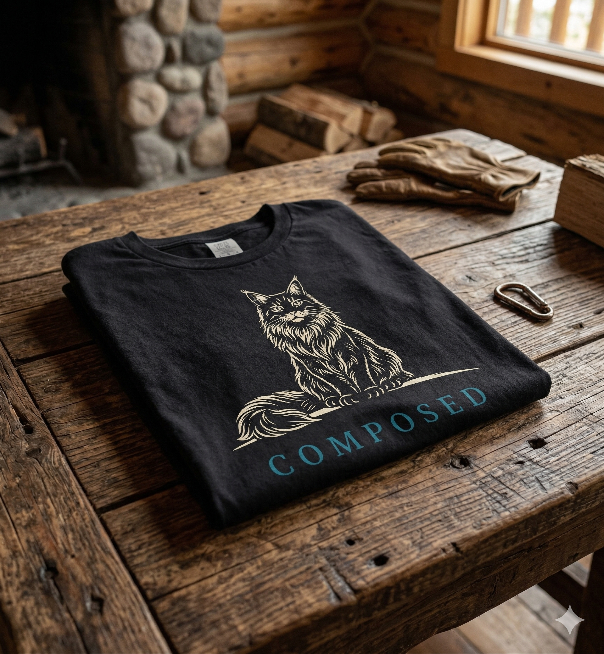 Composed - Maine Coon Cat Tee