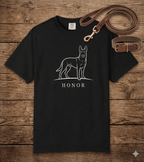 Service Dog T-Shirt – Honor & Loyalty | Paw Signals