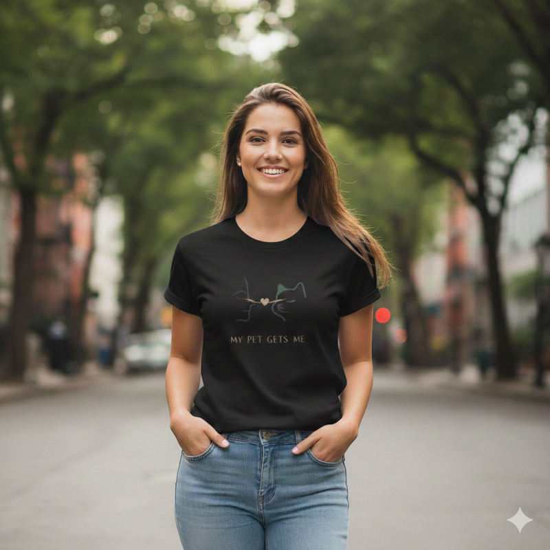My Pet Gets Me T-Shirt – No Words Needed | Paw Signals