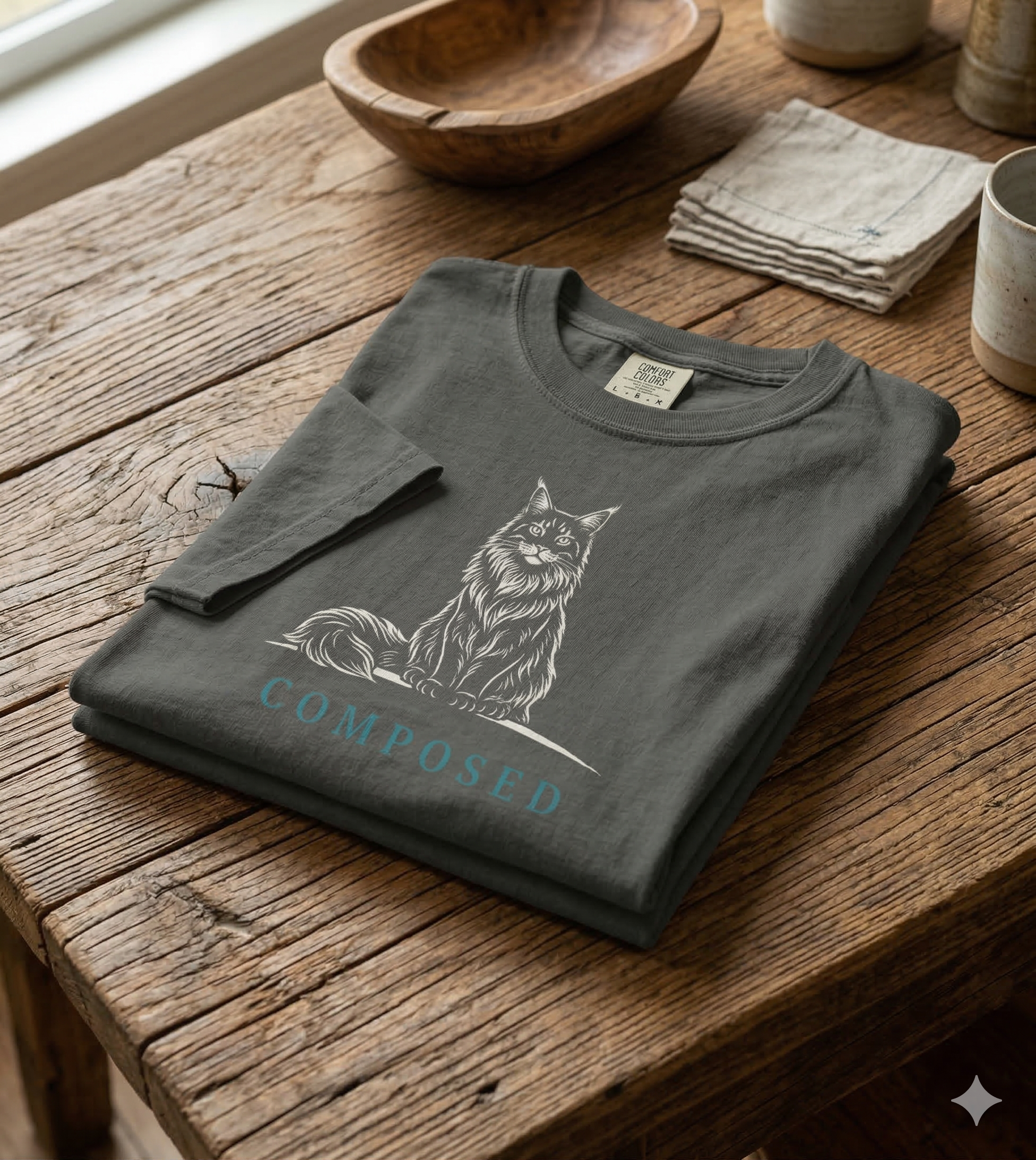 Composed - Maine Coon Cat Tee