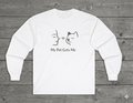 My Pet Gets Me Long Sleeve – No Words | Paw Signals
