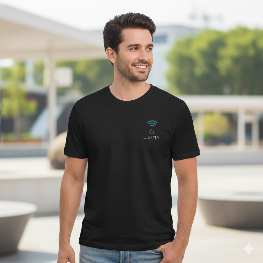 Pet Lover T-Shirt – Quietly, Calm Bond | Paw Signals