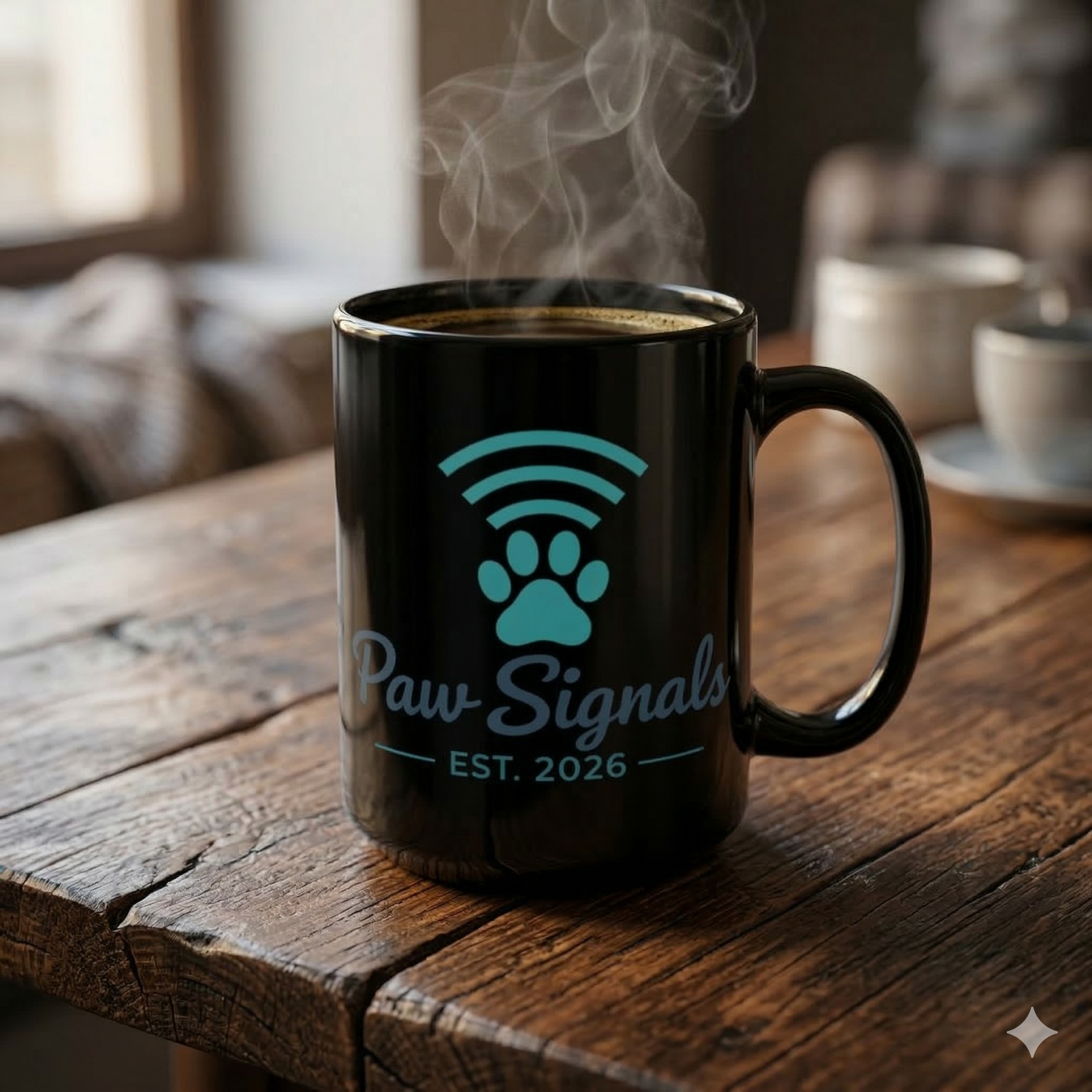 Paw Signals 2026 Mug — Black 15oz Coffee Cup