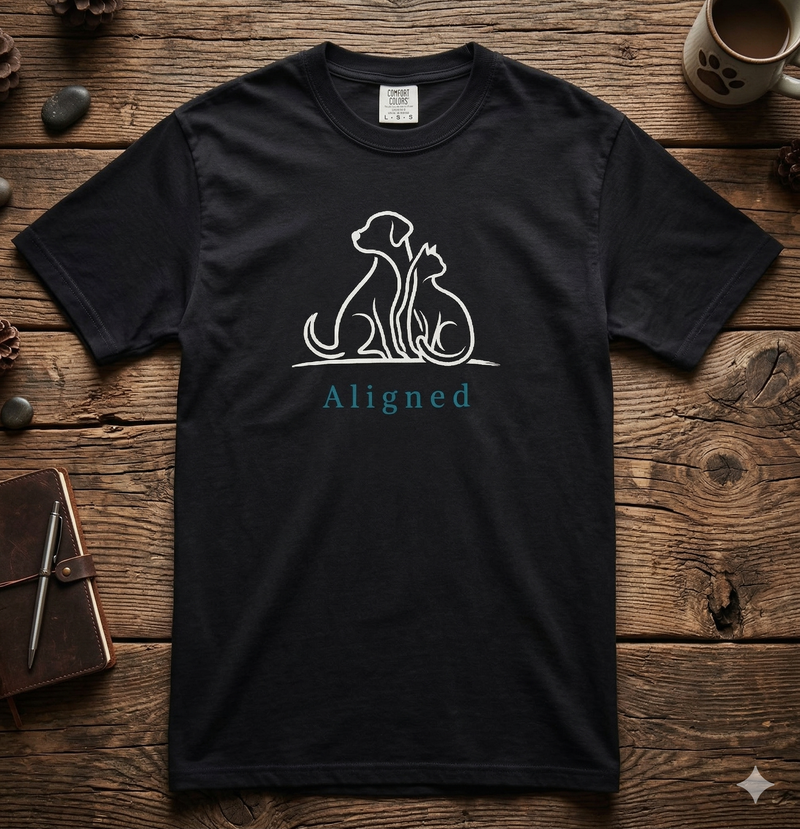 Pet Lover T-Shirt – Aligned in Harmony | Paw Signals