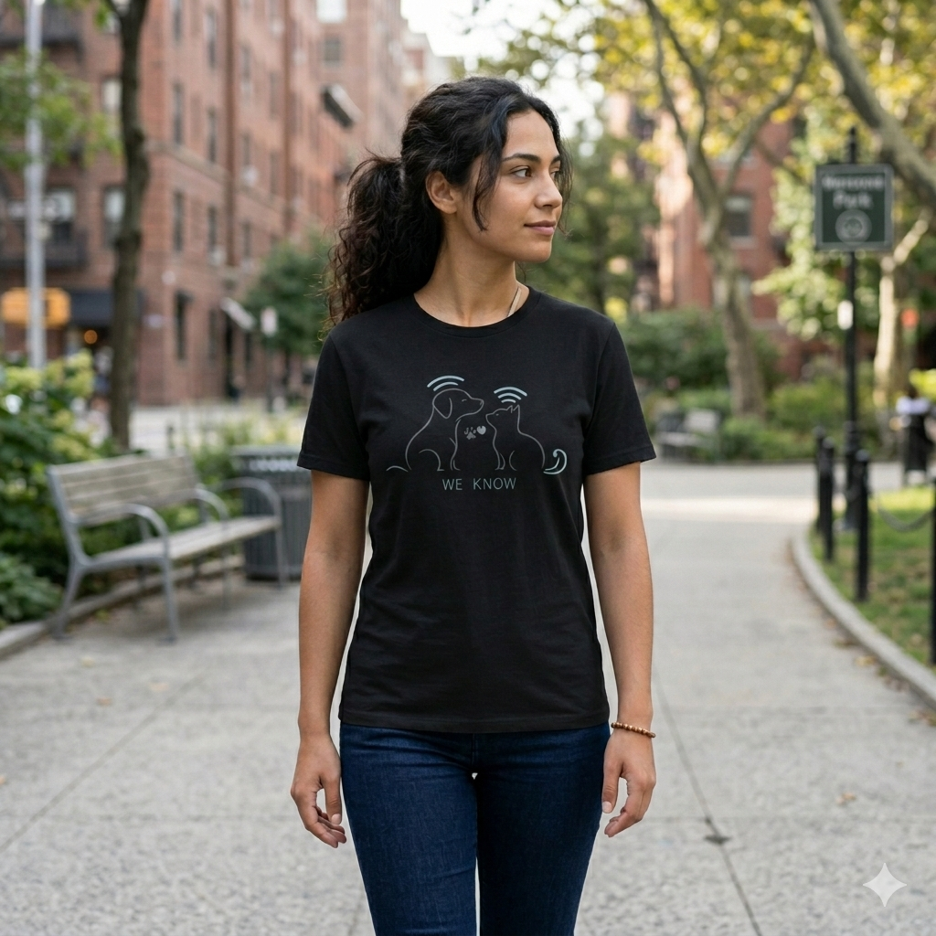 Pet Lover T-Shirt – We Know, Silently | Paw Signals