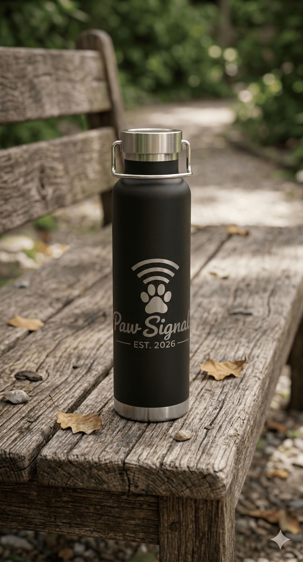 Pet Lover Water Bottle – 22oz Insulated | Paw Signals